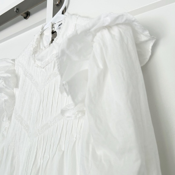 Reformation White Cotton Dress, Sz 8 - Picture 7 of 10